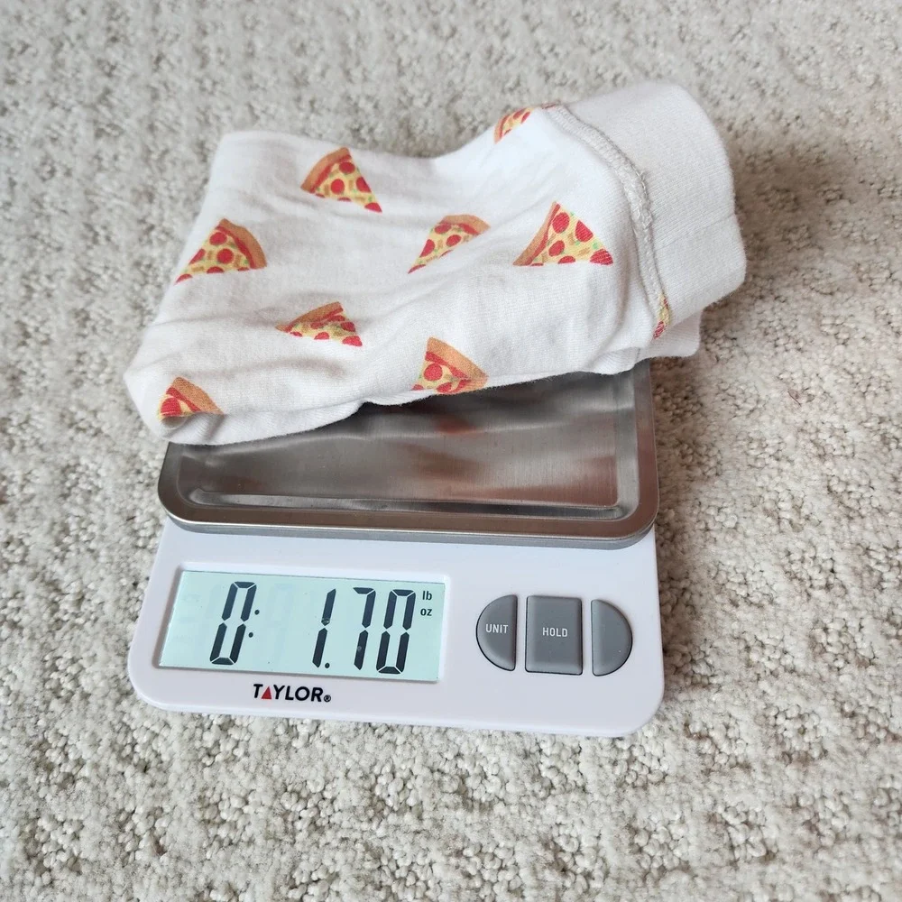 100%‎ Organic Cotton Pizza Print Baby Jogger Pants White size 3-6 Months